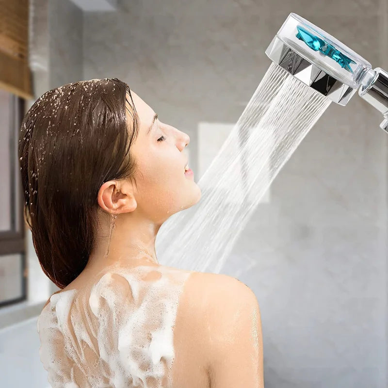 High Pressure Turbo Fan Shower Head with Filter